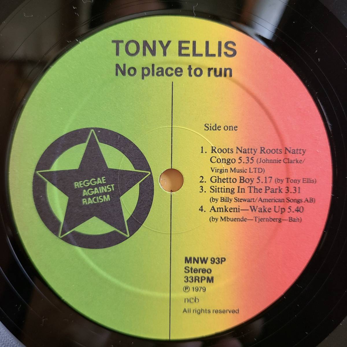 BABATUNDE TONY ELLIS / NO PLACE TO RUN Orig盤LP _画像3