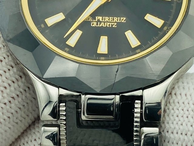 腕時計　ROYAL ARMANY/ロイヤル　アルマーニ　CC-M014 クォーツ　3針　カットガラス　ラウンド　電池交換済 　【鑑定本舗】_画像8