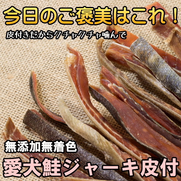 愛犬鮭ジャーキ　１７５ｇ　無添加無着色　天然鮭　北海道産_画像1