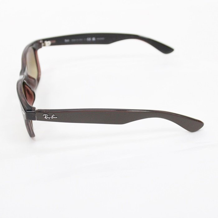 RayBan レイバン 偏光サングラス ニューウェイファーラー RB2132-F 6608/M2 マットブラウンオントランスペアレントブラウン ケース付き☆_画像4