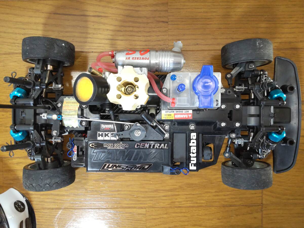 タミヤ 1/10 エンジンカー エンジンラジコン TG10 レストア TAMIYA TNS CHASSIS 2SPEED仕様 動作確認済 調整済 部品取 パーツ取 ジャンク_画像2