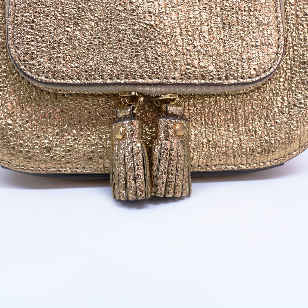  б/у AB/ ощущение б/у маленький aniya* - Индия March кисточка бахрома Mini женский сумка на плечо Gold × серебряный 20360232