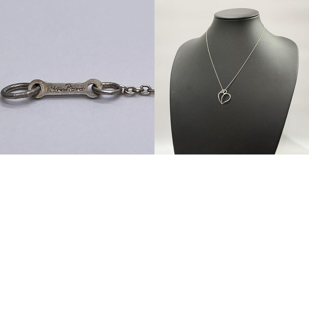  used B/ standard Tiffany paroma Picasso Apple Heart leaf silver 925 lady's necklace 20438495