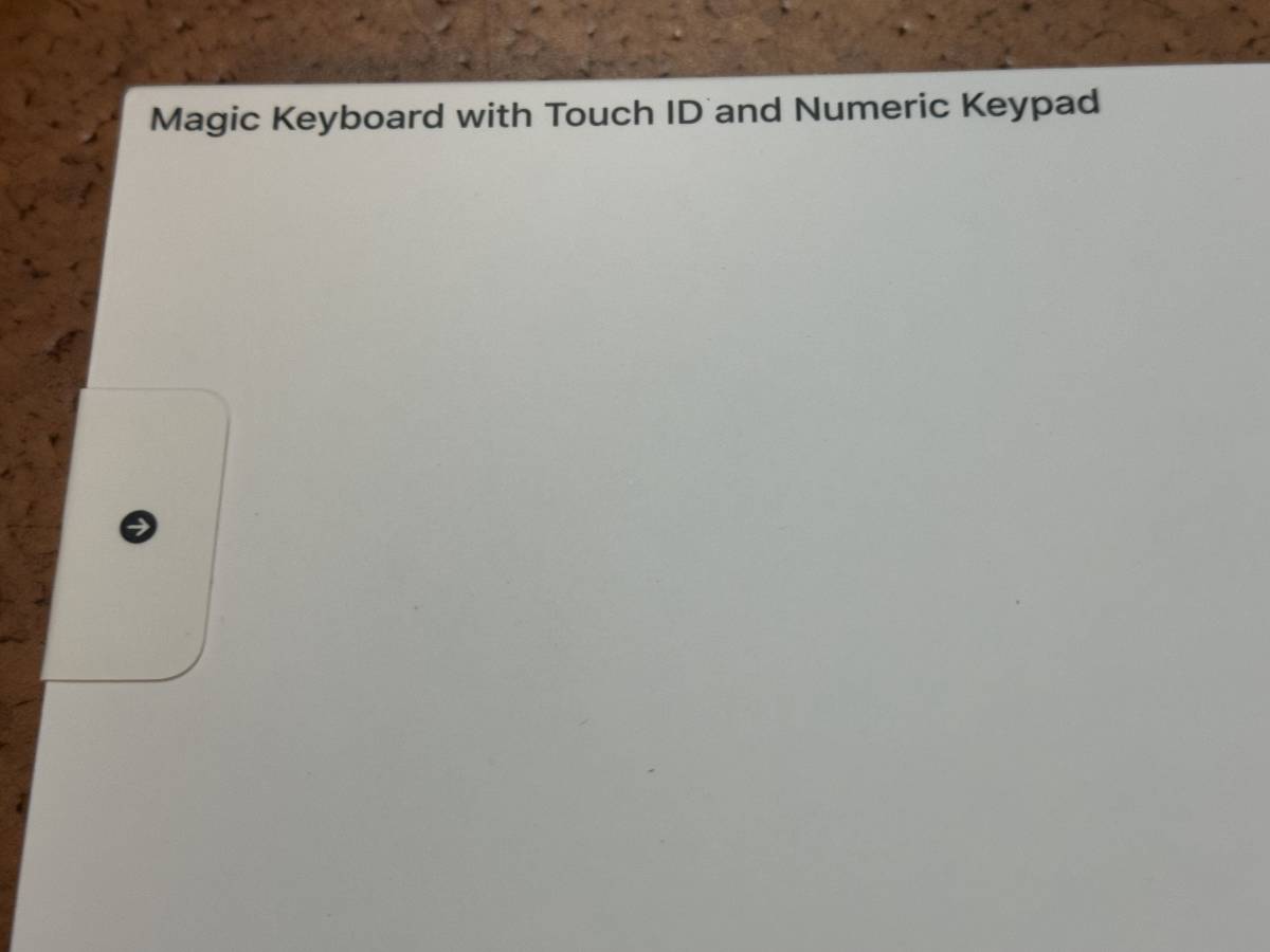 新品　未使用　Appleシリコン搭載Macモデル用Touch ID搭載Magic Keyboard（テンキー付き）日本語（JIS）ブラックキー MMMR3J/A_画像3