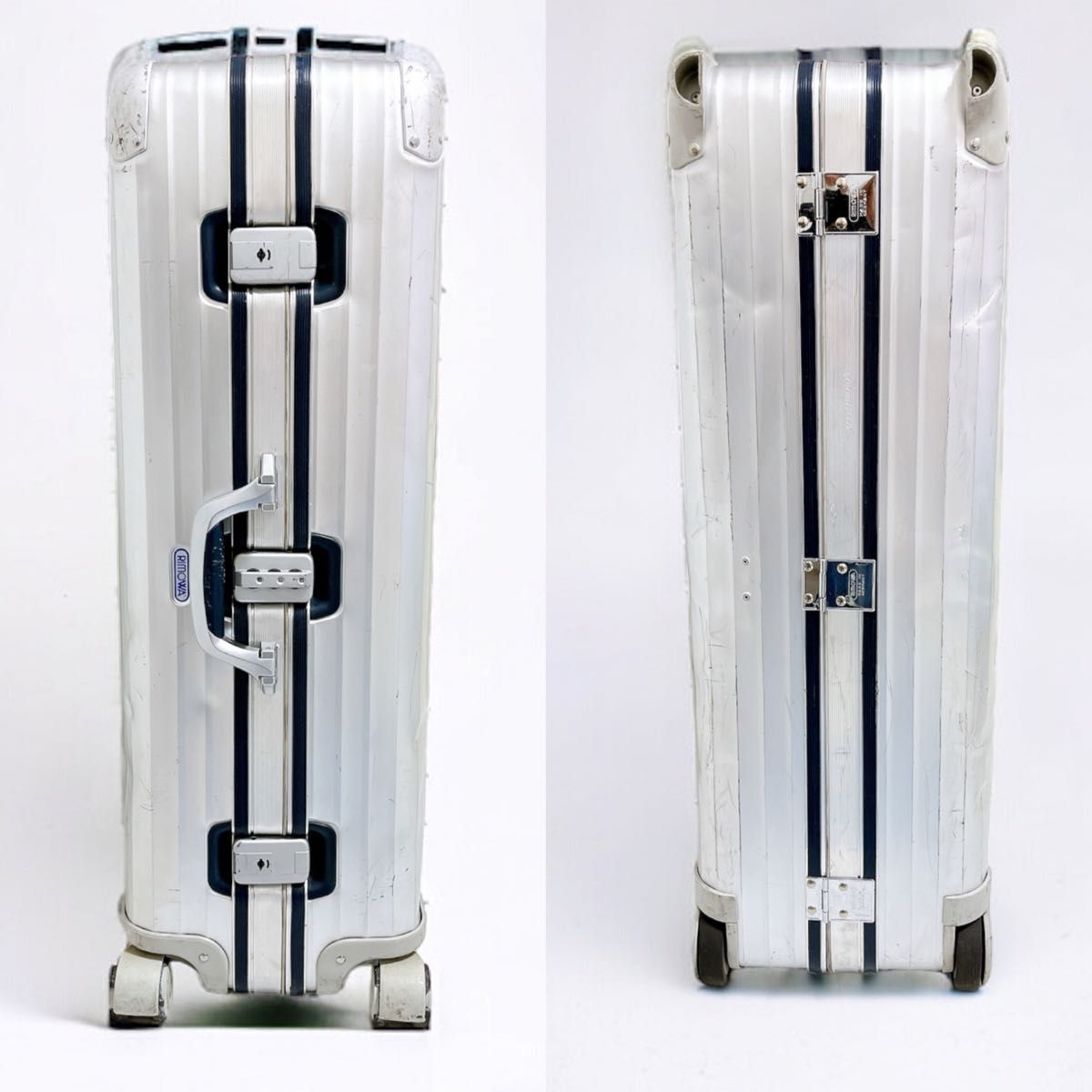 廃盤 RIMOWA リモワ アルミ スーツケース シルバーインテグラル 青ロゴ　SILVER INTEGRAL キャリー