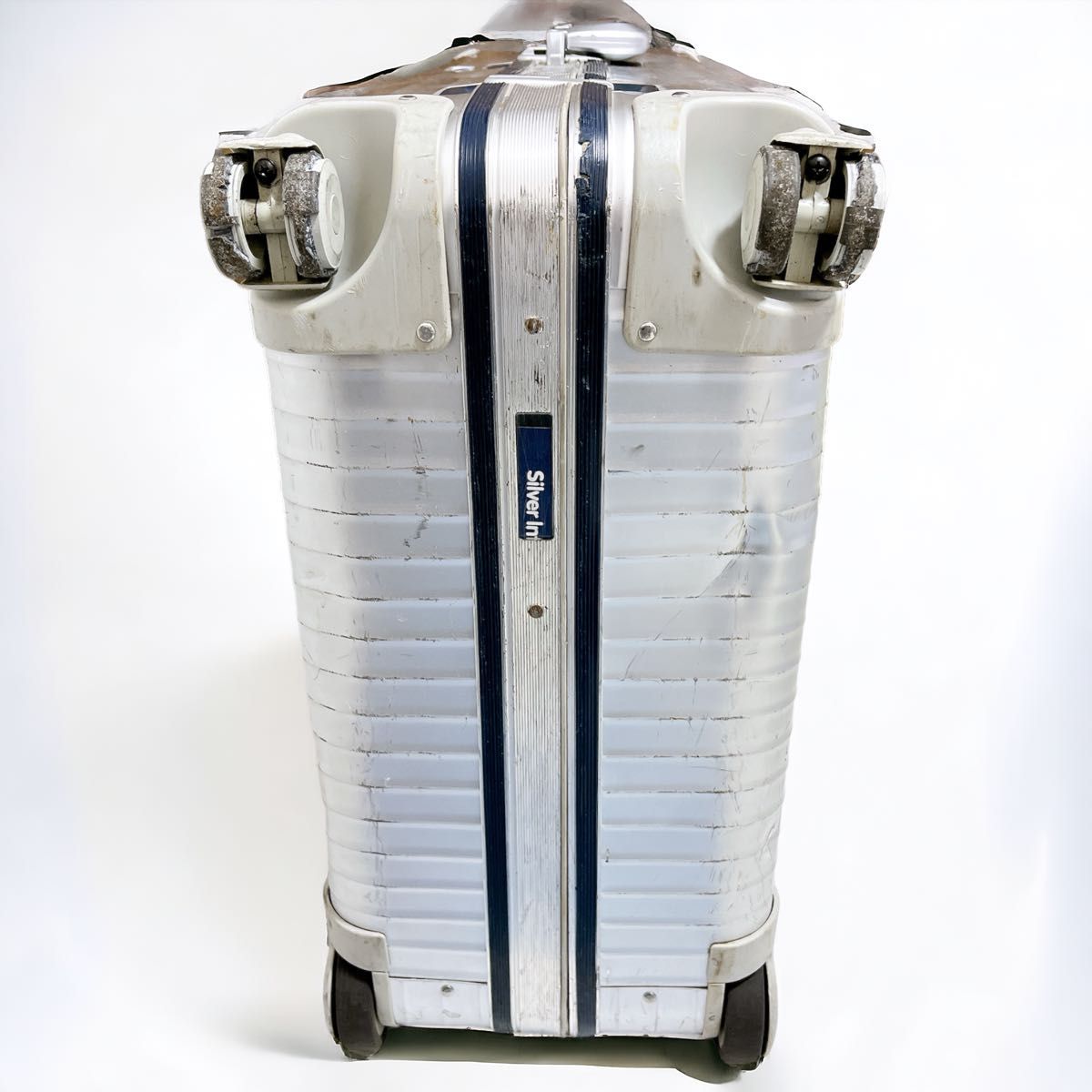 RIMOWA リモワ 82L 青ロゴ シルバーインテグラル スーツケース RIMOWA リモワ 82L 青ロゴ シルバーインテグラル スーツケース