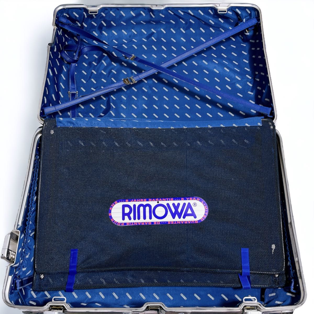 廃盤 RIMOWA リモワ アルミ スーツケース シルバーインテグラル 青ロゴ 