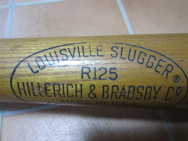 LOUISVILLE R125 SLUGGER 木製バット HILLERICH&BRADSBY ヒラリック&ブラズビー社 木製バット MADE IN U.S.A._画像7