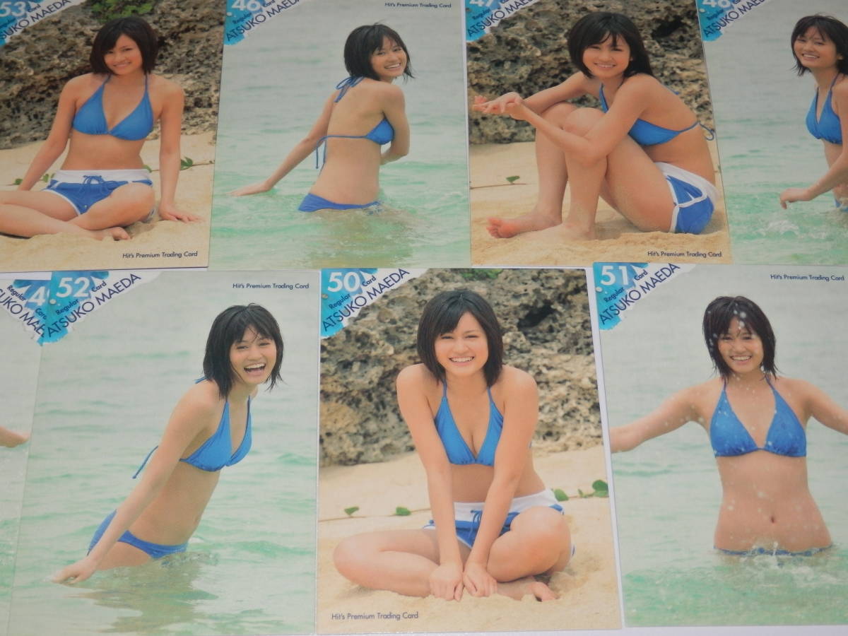 HIT\'S trading card [ Maeda Atsuko / regular comp all 72 sheets + SP card 11 sheets ] box, out sack attaching 