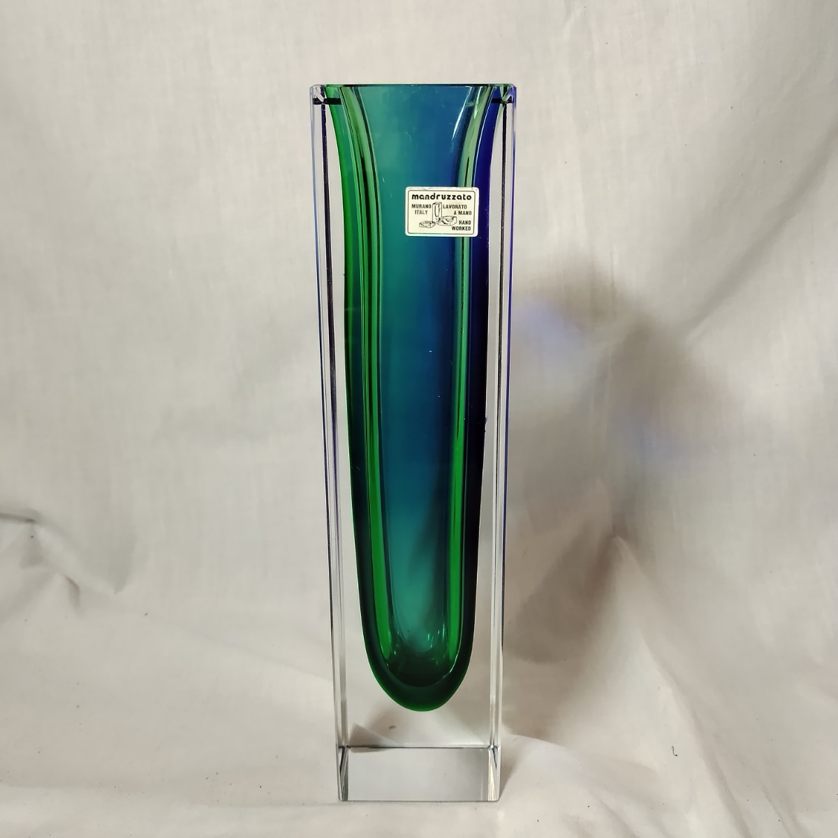 TR2021 ムラノガラス ムラーノ フラワーベース ヴェネチアガラス 花瓶 高さ25cm 花入れ 花器 ITALY イタリア_画像1