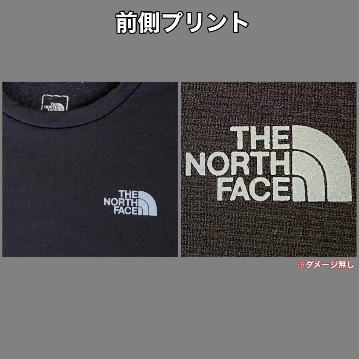 超美品 THE NORTH FACE (ザ ノースフェイス)キッズ アンダーウェア L/S ホットクルー 120cm ブラック NUJ61500 裏起毛 防寒 保温 ボーイズ