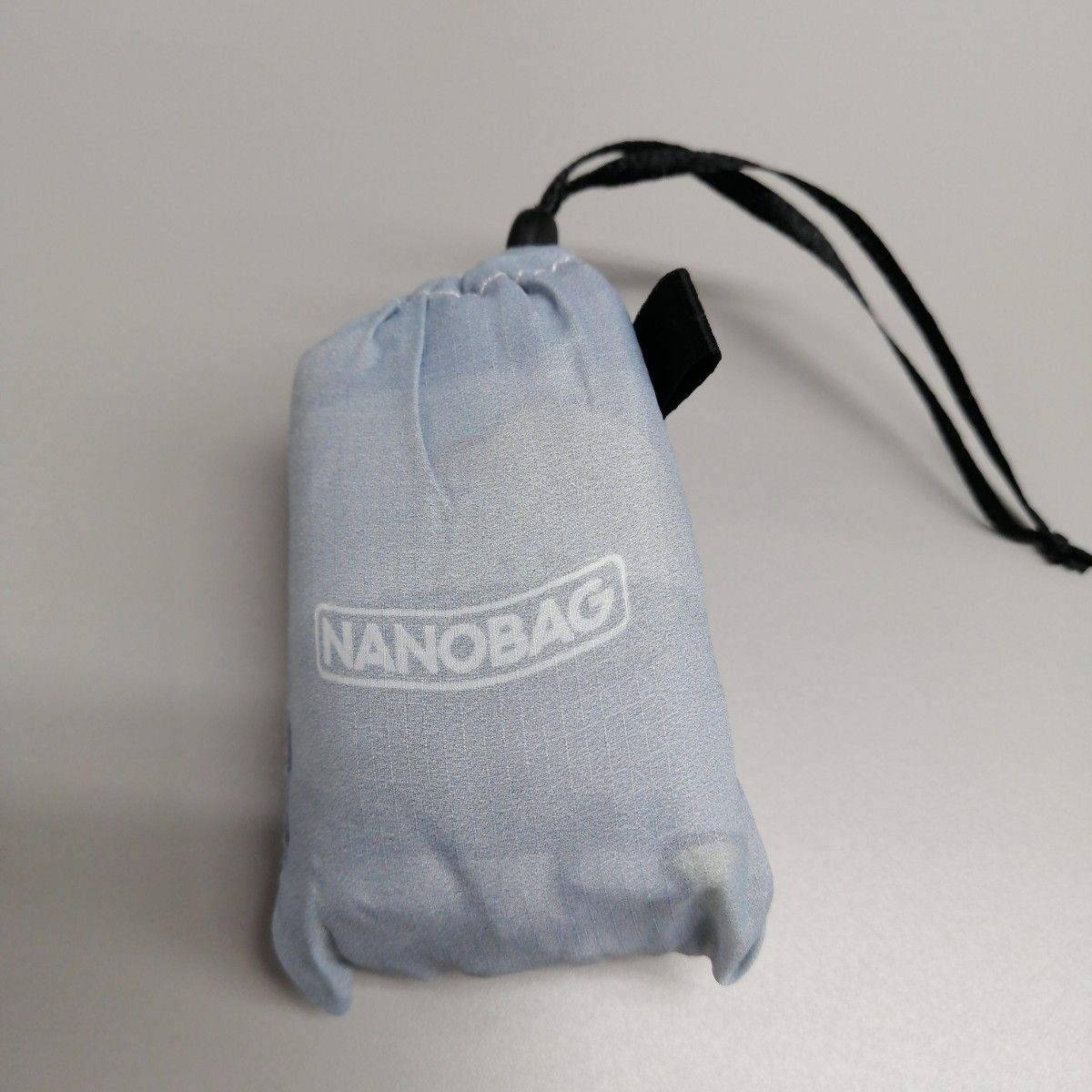 すみっコぐらし 【NANOBAG】エコバッグ コンパクト ナノバッグ　グレー　ボーダー