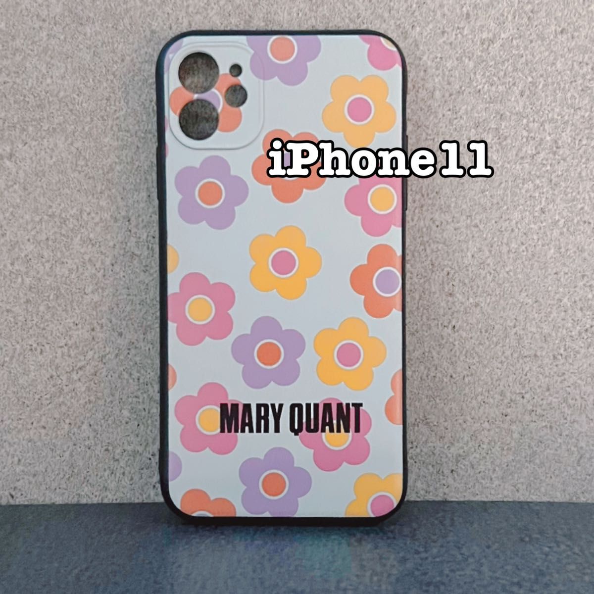 iPhone11 デイジー 花柄モバイルケース マリークワント