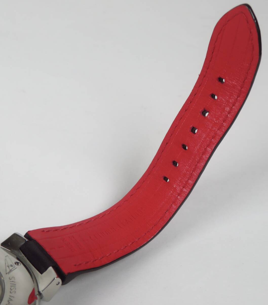 [SAKURAYA] genuine article guarantee [ LOUIS VUITTON CUP FLYBACK Q103D] Louis * Vuitton tongue b-ru Vuitton cup fly back wristwatch leather belt 