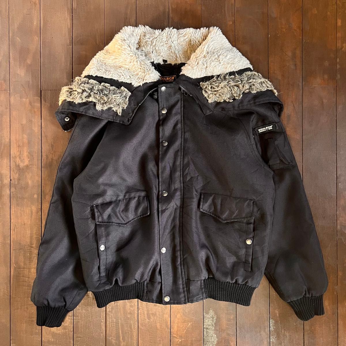 激レア！！【Woolrich ウールリッチ 】フライトジャケット　N-2B フード　ファー