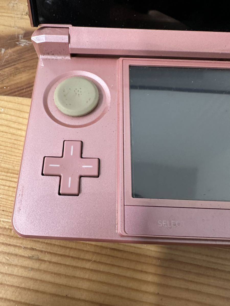UTn254 【通電OK】3DS任天堂 Nintendo ニンテンドー ニンテンドー3DS ピンク 通電のみ確認_画像2
