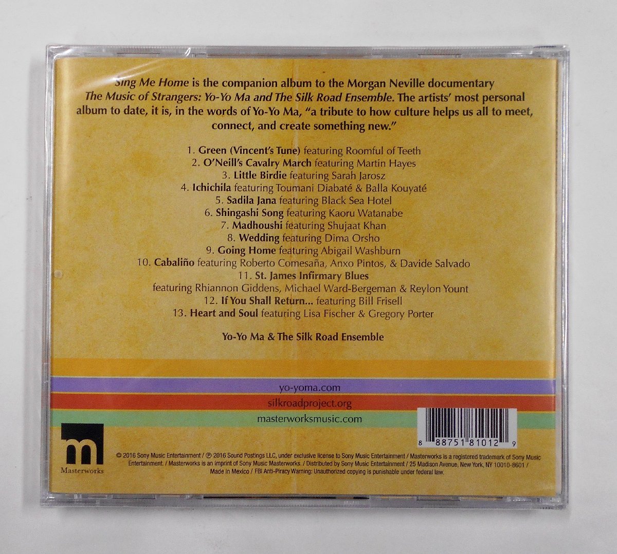 CD Yo-Yo Ma & The Silk Road Ensemble ヨーヨー・マ & ザ・シルクロード・アンサンブル 【ス567】_画像2