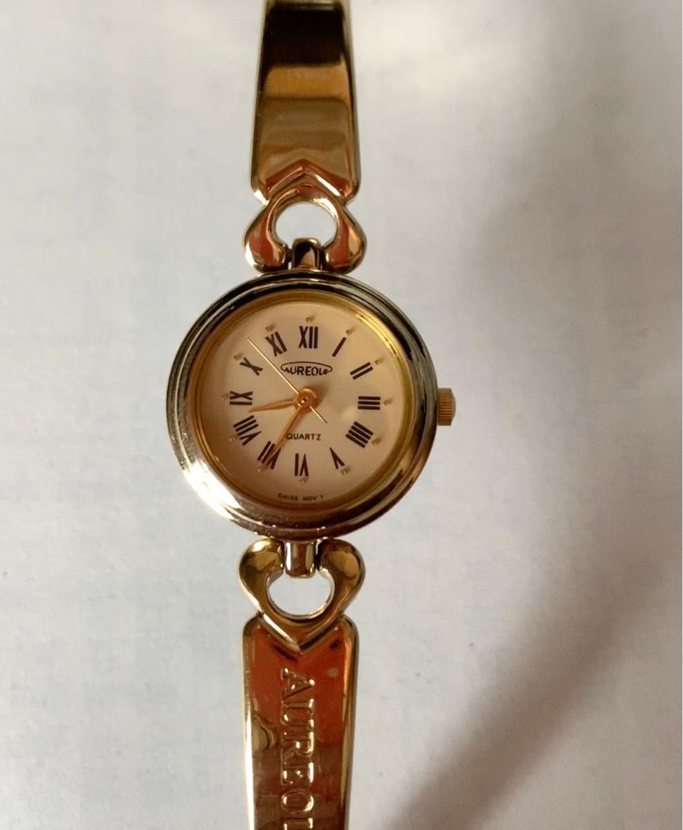 AUREOLE レディース 腕時計 クォーツ　中古稼働品 部品が1つ欠けています