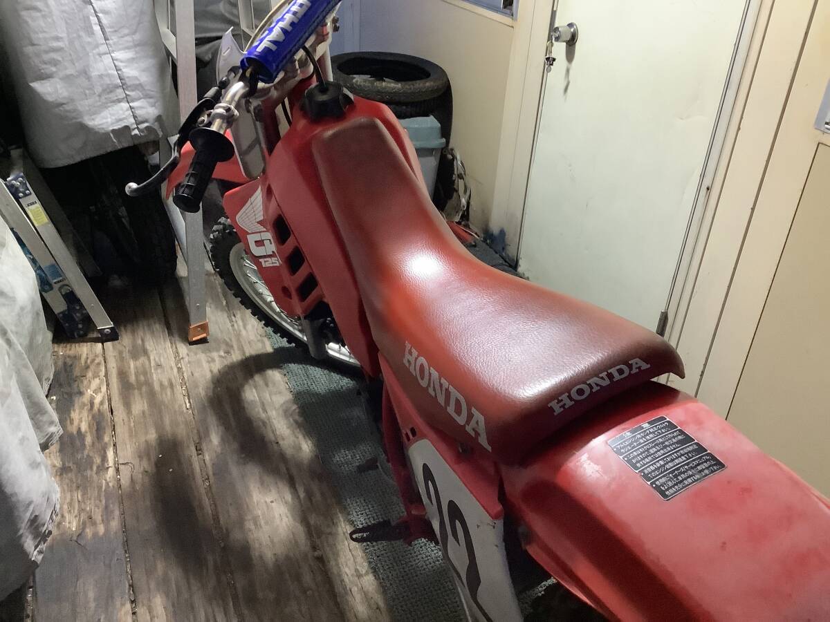 宮城発　貴重2ストパワー1988年式 ホンダCR125 レストアベース　かかればラッキーCRF、CRM、YZ、KX、RM、KTM、XR、ハスクバーナ_シート汚れありますがひどい破れ無し