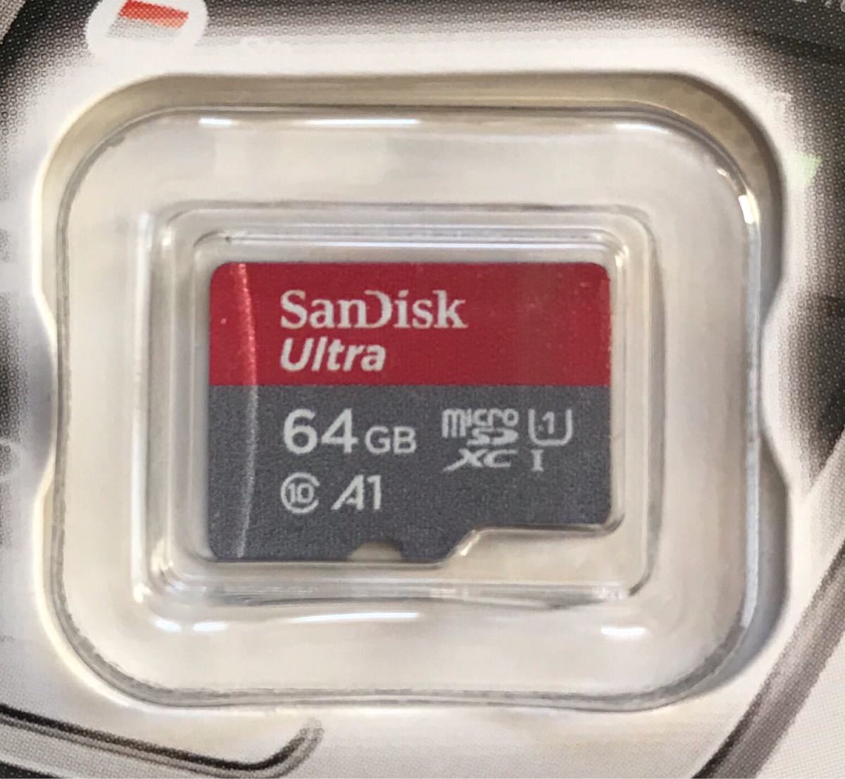 ^SanDisk microSD TF card 64GB 100MB/ second adaptor set 