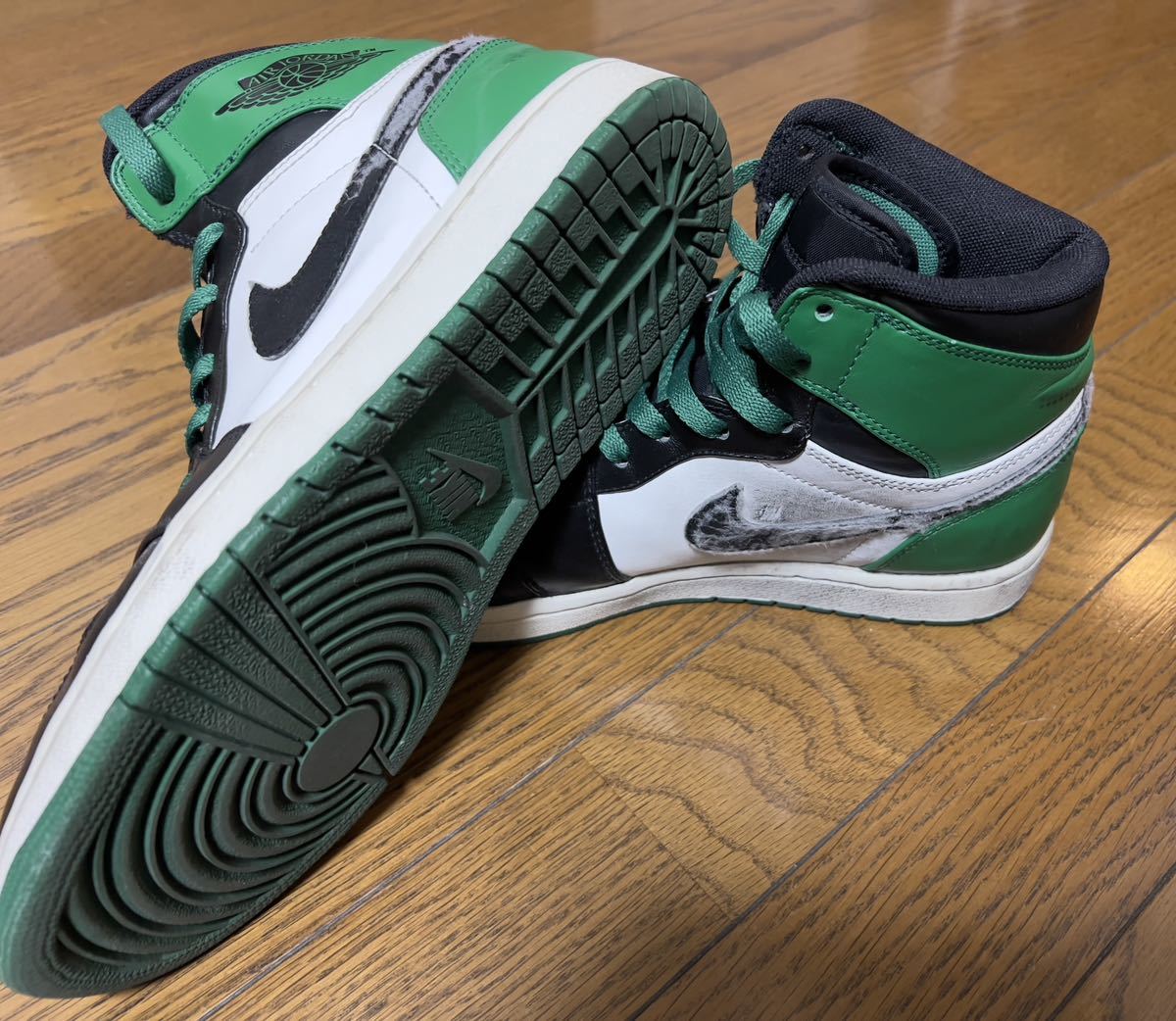 NIKE AIR JORDAN 1 HIGH RETRO DMP BOSTON CELTIC エアジョーダン1 レトロ ナイキ 27.5cm セルティックカラー