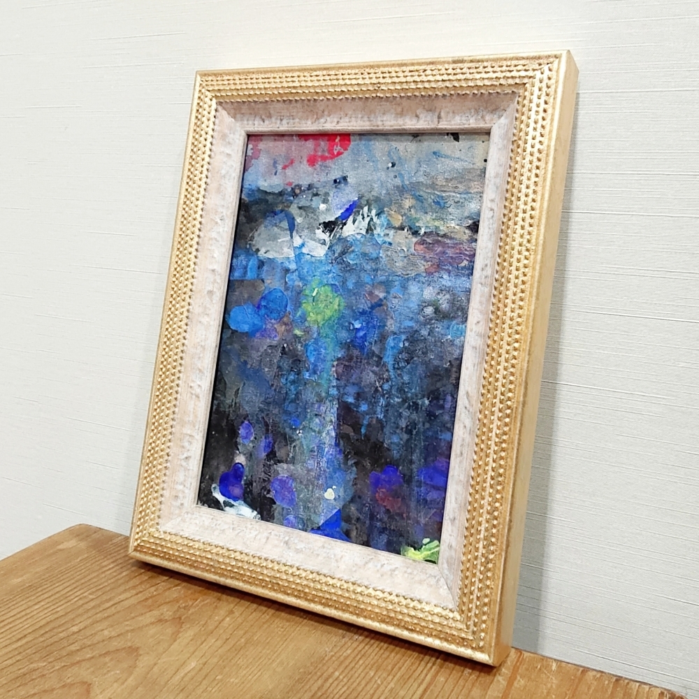  inside .. writing Rosario present-day art picture abstract painting religious picture Christianity picture frame Mini amount genuine work 