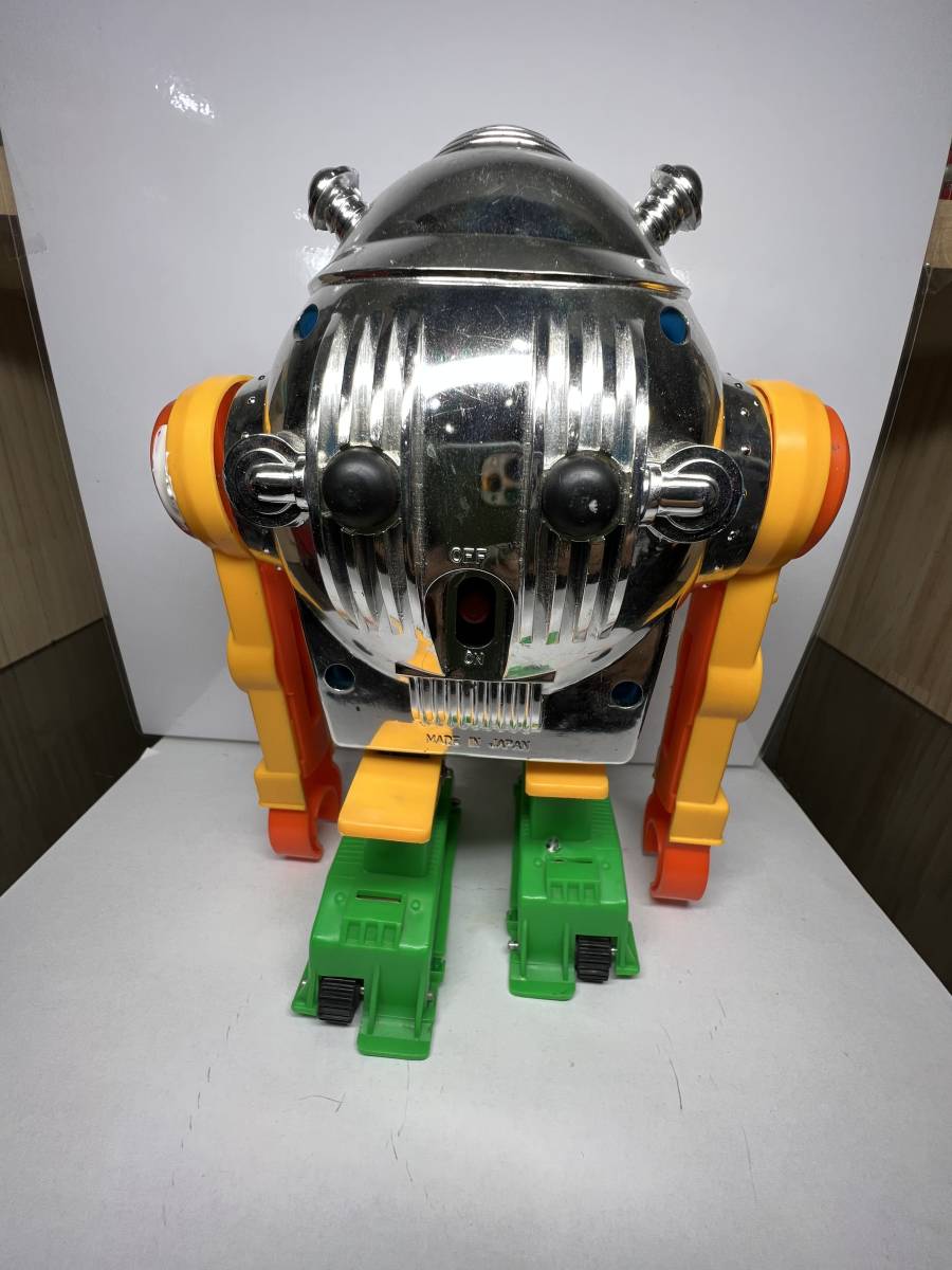 ス－パ－ロボット大回転シルバ－ トミー 乾電池駆動 アンティ－ク ビンティジ プラスチックの画像4
