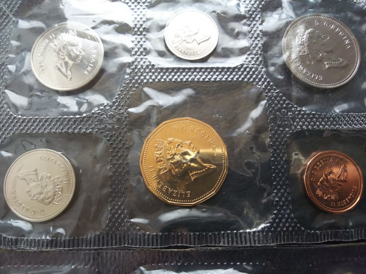 カナダ コイン ミントセット 1970年 1995年 硬貨 古銭 コレクション_画像3