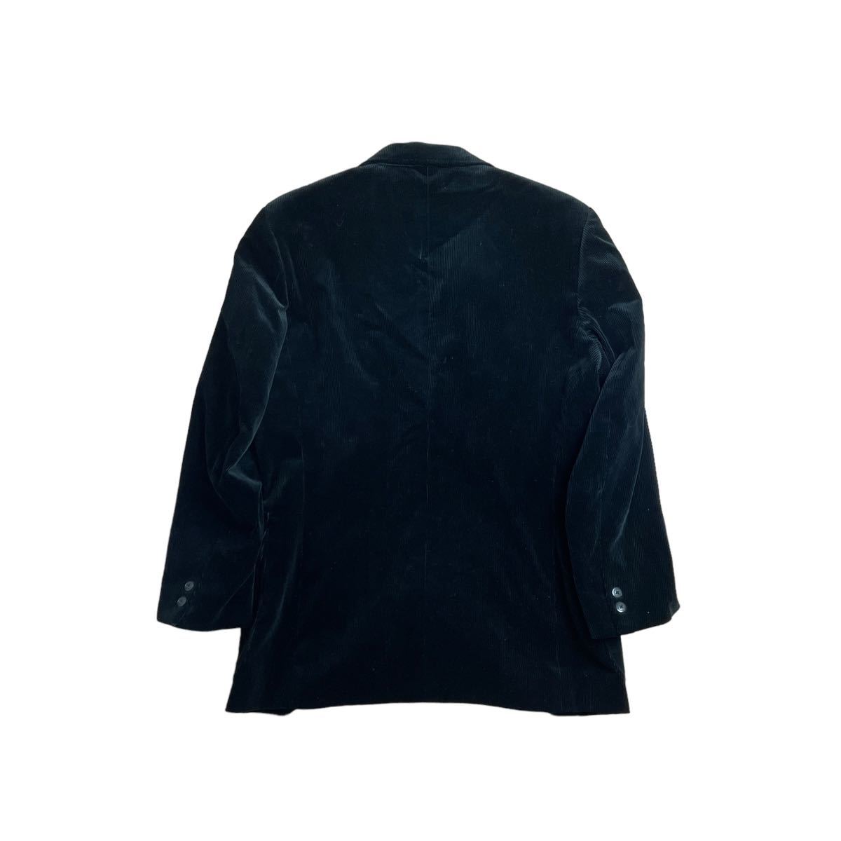 Burberry London バーバリー テーラードジャケット コーデュロイ 黒ブラック XL ノバチェック 紳士 ビジネス 三陽商会 1スタ(一円スタート)_画像4