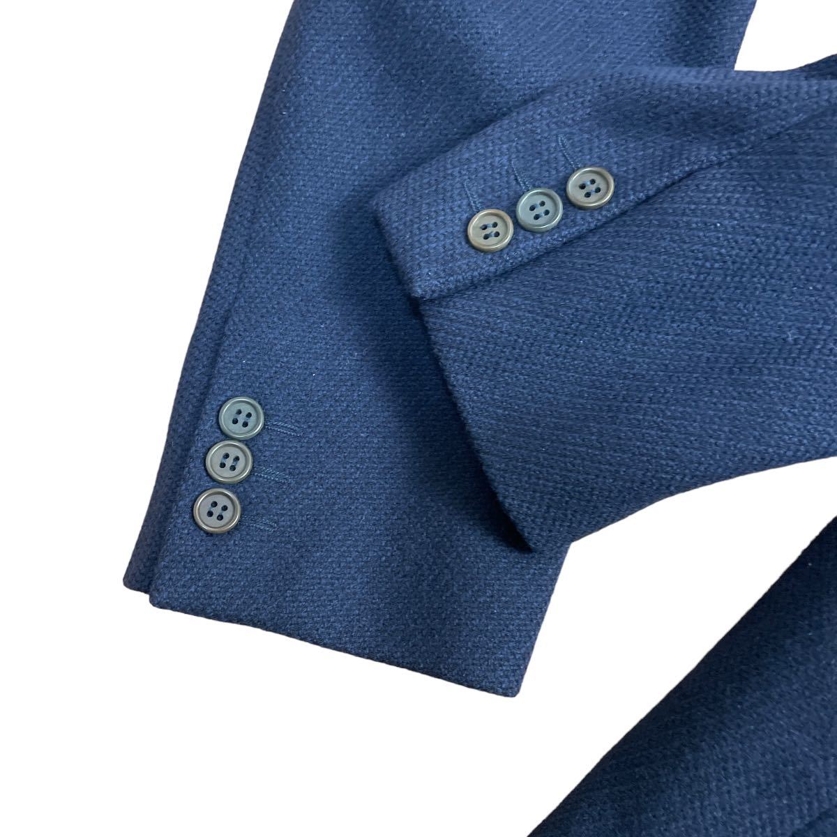 GIORGIO ARMANI ジョルジオアルマーニ テーラードジャケット ネイビー 紺 イタリア製 48 XL ビジネス紳士 1スタ(1円スタート)_画像7