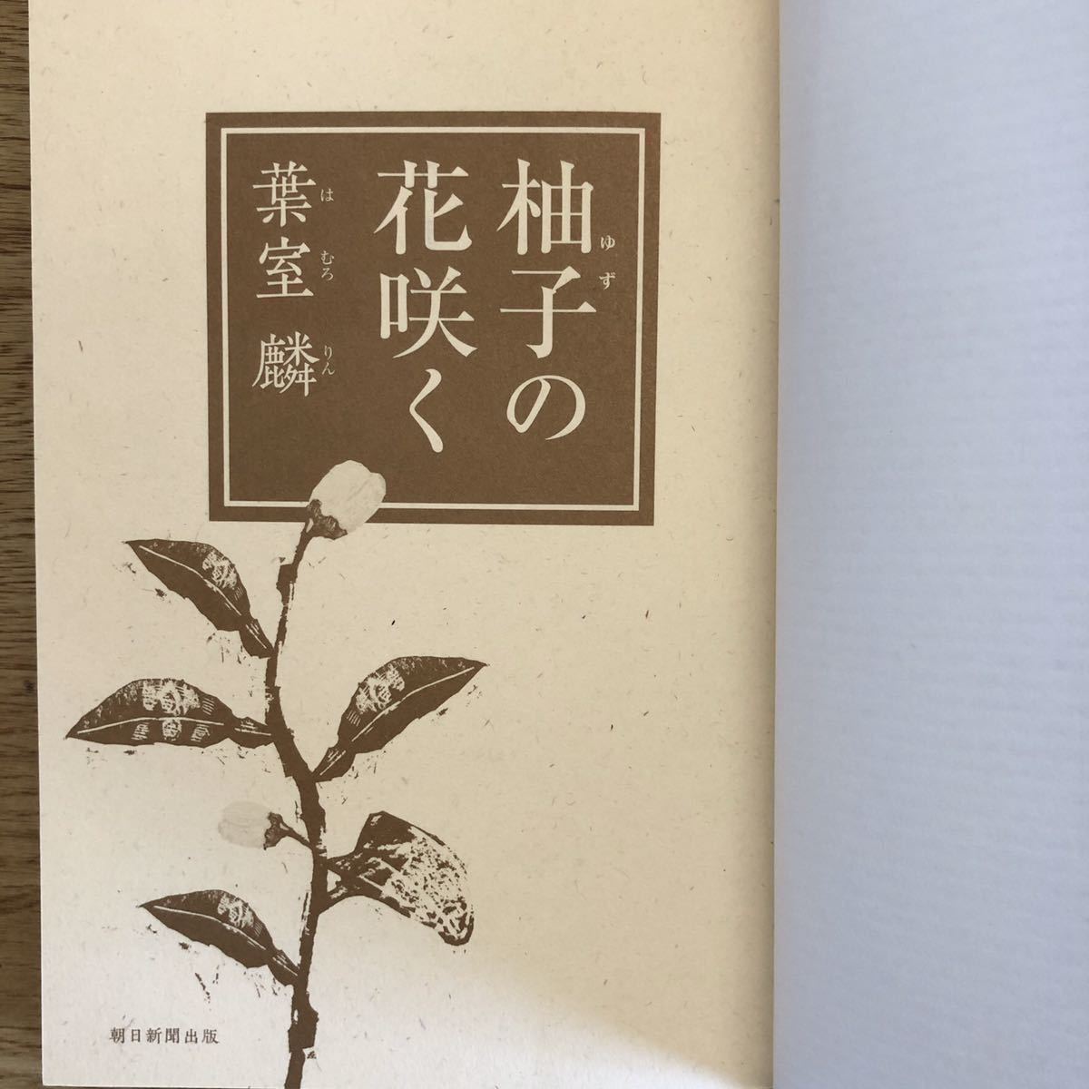 ◎葉室麟《柚子の花咲く》◎朝日新聞出版 初版 (単行本) ◎_画像3