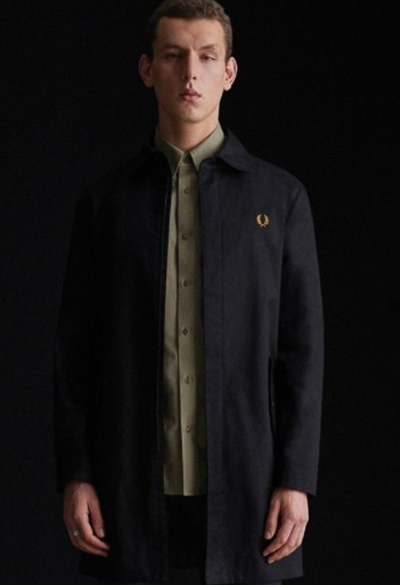 Fred Perry フレッドペリー コート 黒M マックコート