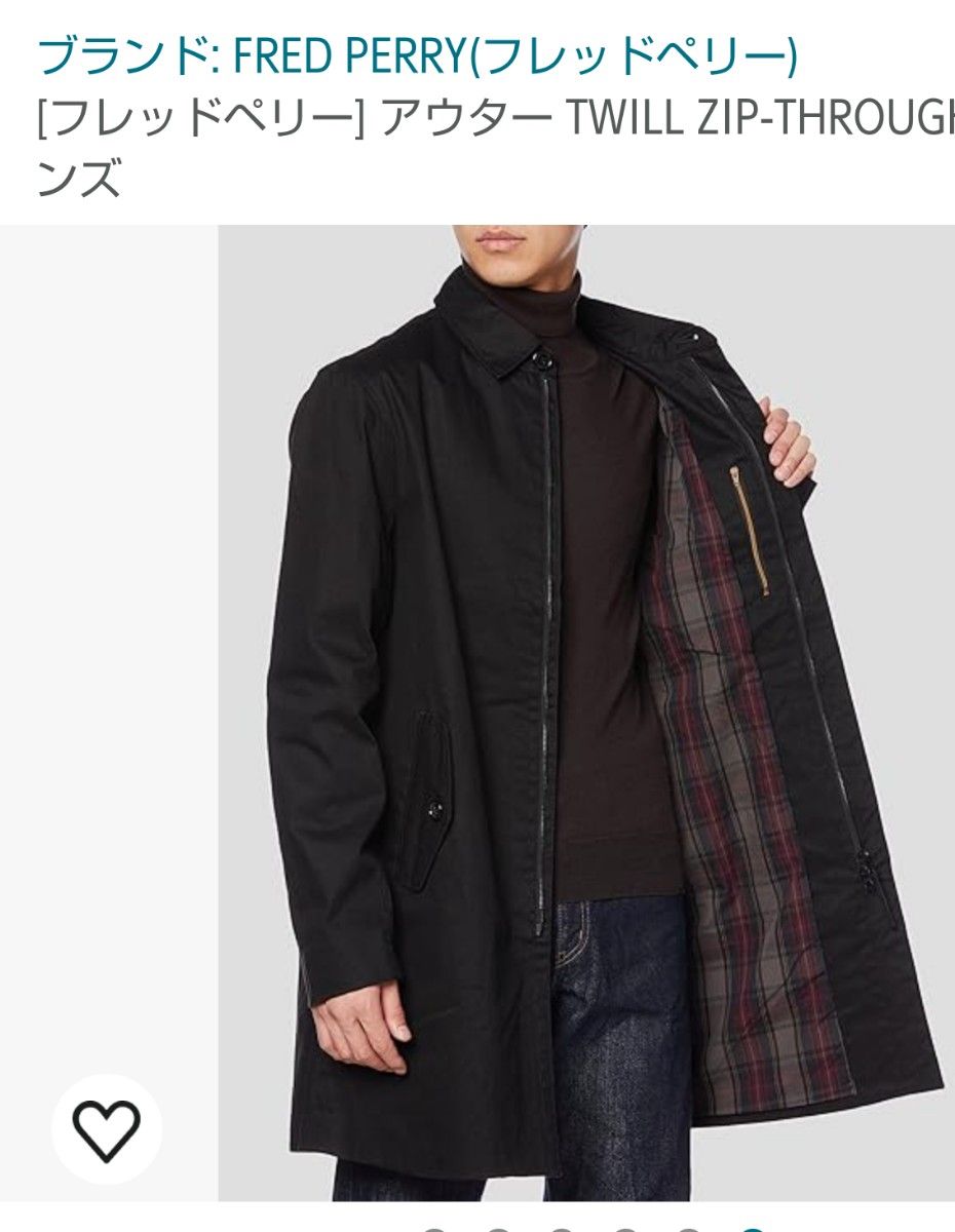 Fred Perry フレッドペリー コート 黒M マックコート|Yahoo Fred Perry フレッドペリー コート 黒M マックコート|Yahoo