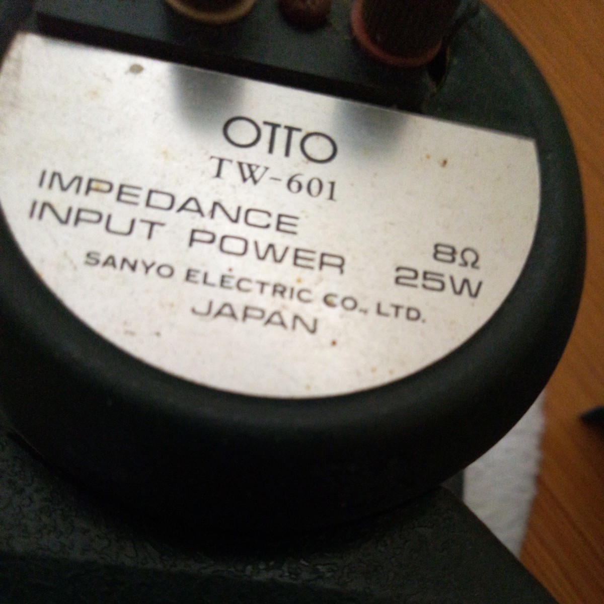 OTTO（オット-）SANYO /JAPAN　ツィーターTW-601ペア オーディオ機器　音出し確認済み 中古品　現状品　_画像5