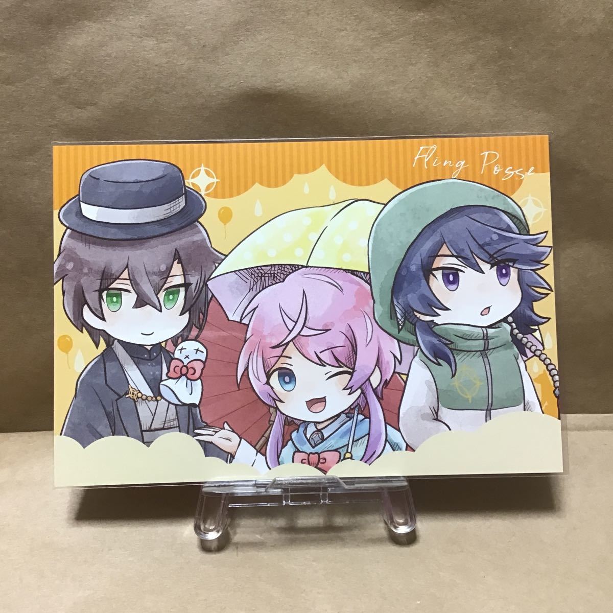 ヒプノシスマイク アニメガ フェア 書籍購入特典 ポストカード Fling Posse 飴村乱数 夢野幻太郎 有栖川帝統_画像1