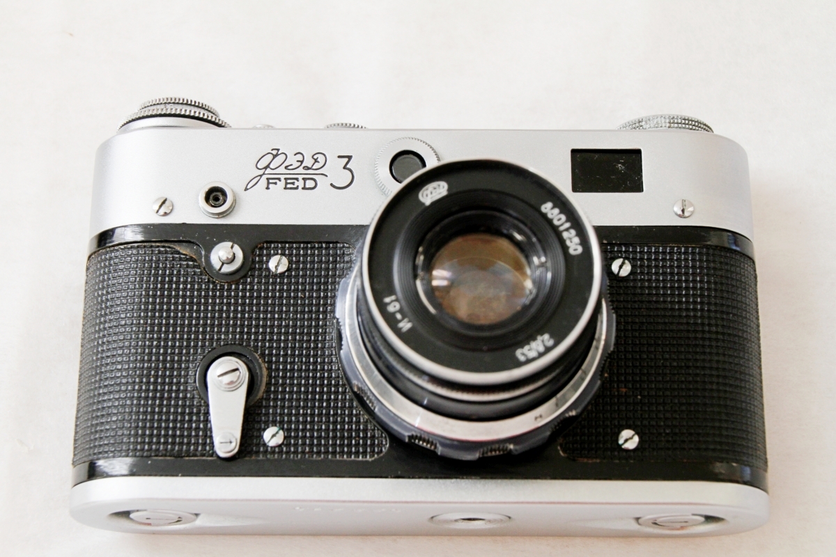 【小型カメラまとめて4台希少】ARGUS/アーガス FED3　FED4　フェド N-61 52mm F2.8 53mm　インダスター　プラクチカNOVA　現状品 ジャンク_画像5