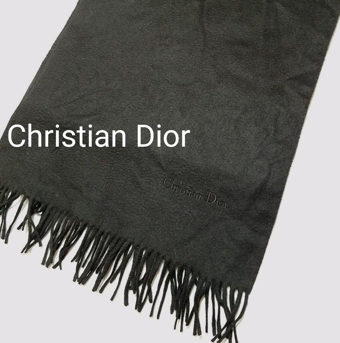 美品 Christian Dior クリスチャンディオール ロゴ入り フリンジ 美品 Christian Dior クリスチャンディオール ロゴ入り フリンジ