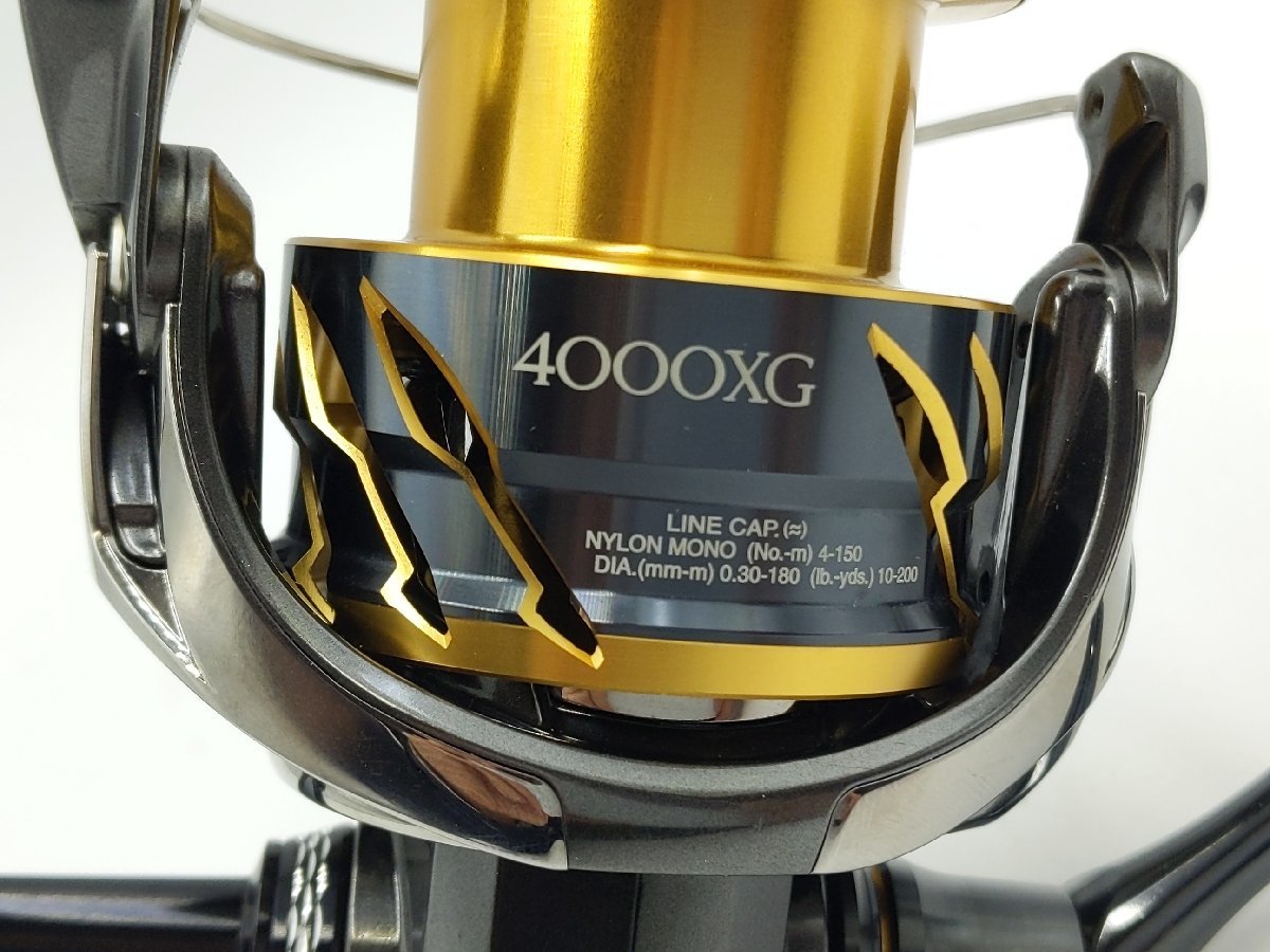 (管78046)良品 Shimano シマノ 20 ツインパワー 4000XG スピニングリール シーバス サーフ_画像3