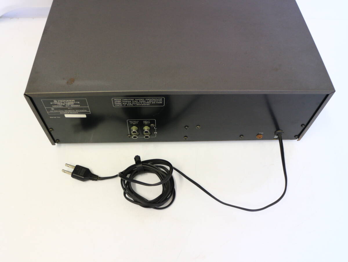 PIONEER パイオニア CT-600M カセットデッキ カセットテープデッキ 音響機器 オーディオ_画像6