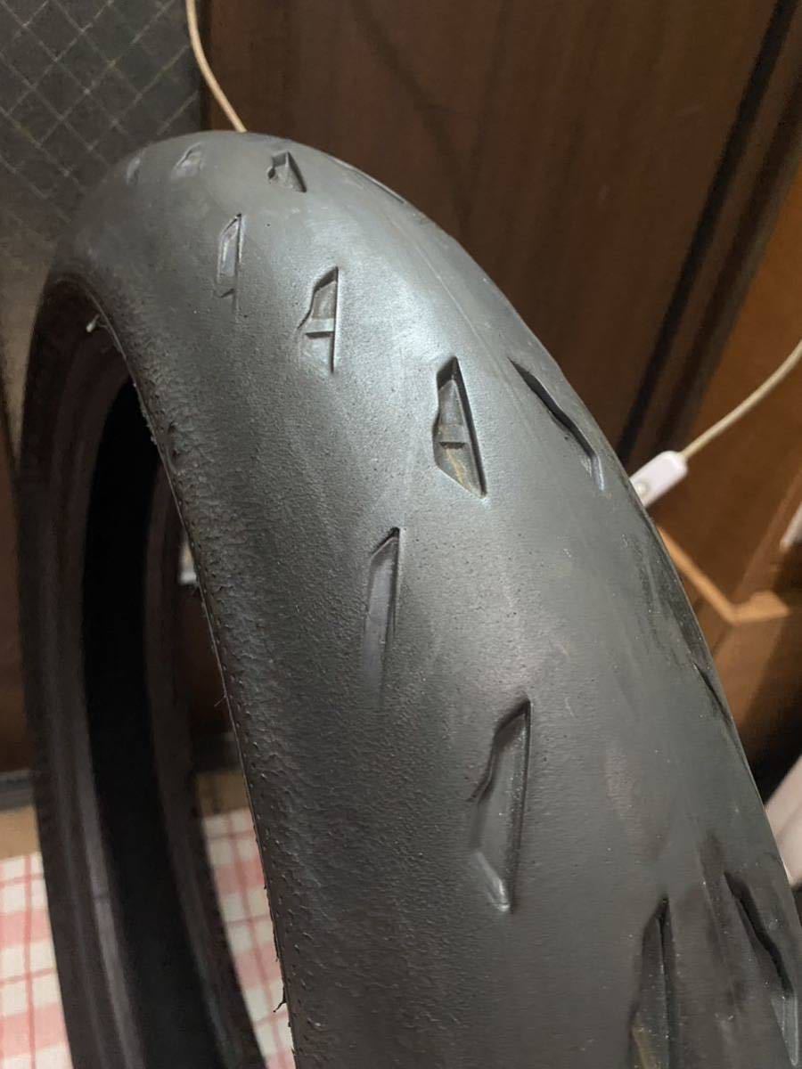 中古MCタイヤ 2021年製造 MICHELIN 2CT power5 120/70ZR17 ミシュラン パワー5 120 70 17 4721 K4594_画像3