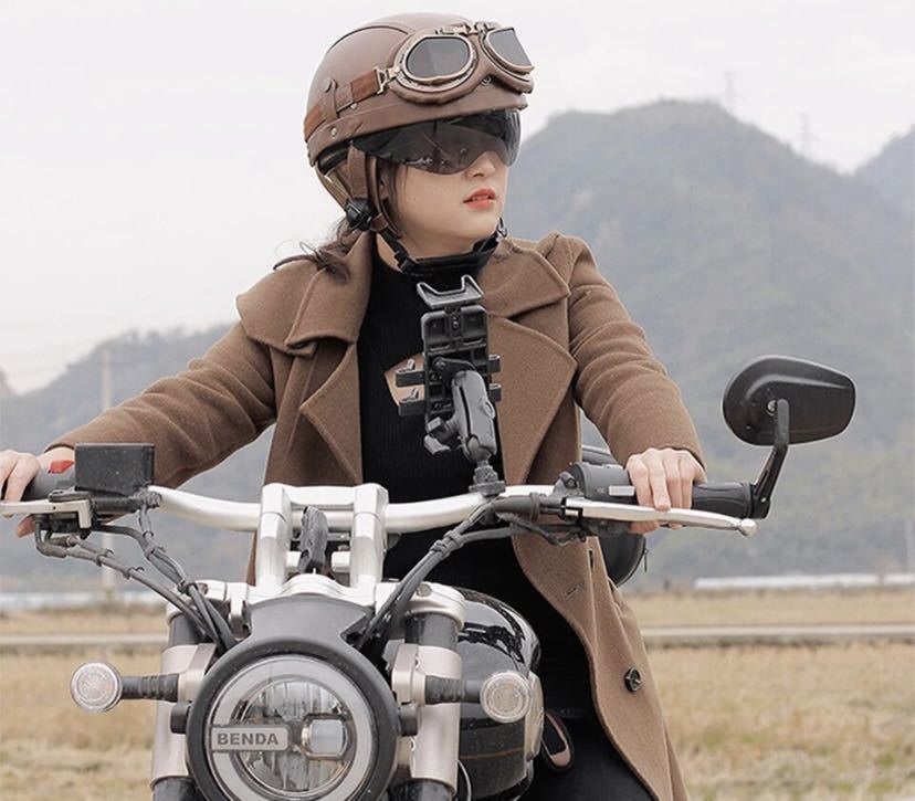 【送料無料】ユニセックスレトロなオートバイのヘルメット,ビンテージスタイルのオートバイのヘルメット M〜XL_画像8