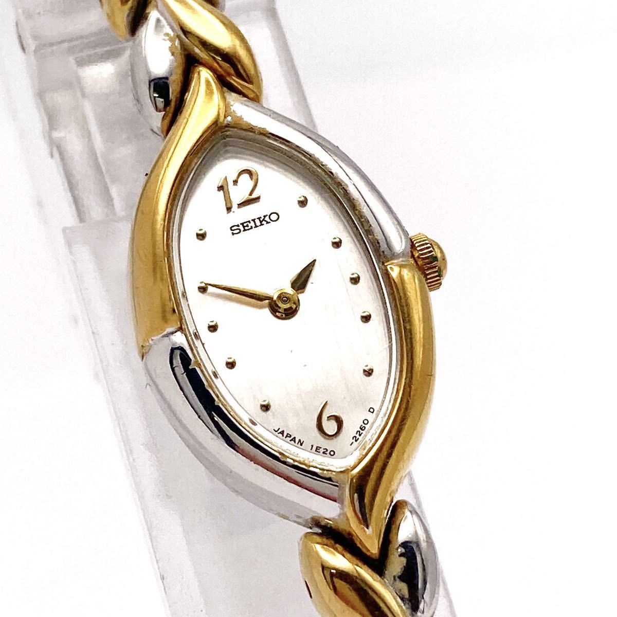 SEIKO セイコー 腕時計 1E20-6330 シルバー文字盤 コンビ SEIKO セイコー 腕時計 1E20-6330 シルバー文字盤 コンビ