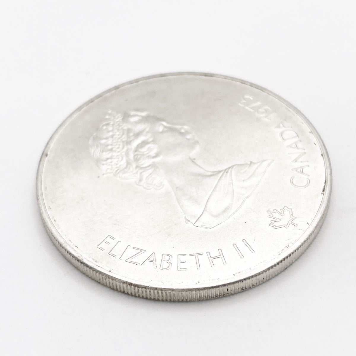 モントリオールオリンピック 5ドル銀貨 カナダ 記念硬貨 シルバー 1976年 コイン 通貨 約24g alp古0214_画像3