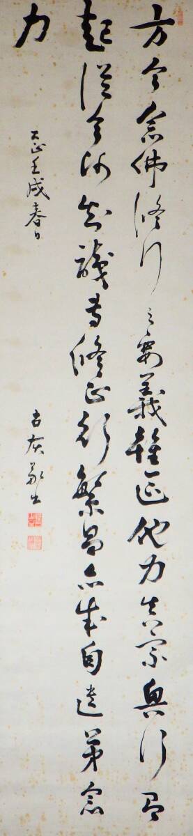 浄土真宗 真宗大谷派 東本願寺講師 住田智見 三行書 他力真宗興行即起従今師知識 肉筆 親鸞聖人 覚如上人 報恩講私記の語 大谷大学学長_画像9