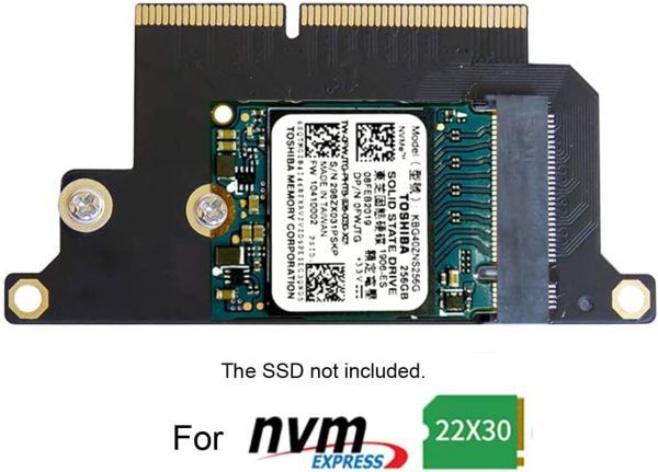 【新品】Macbook Pro M.2 NGFF M-Key NVME SSD 変換カード 2016 2017 13インチ A1708 A1707 A1706用 E426の画像3