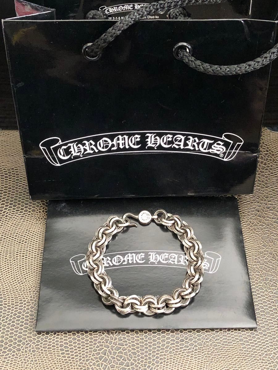 ★超希少★CHROME HEARTS ダブルBリングブレスレット クロムハーツ 正規品