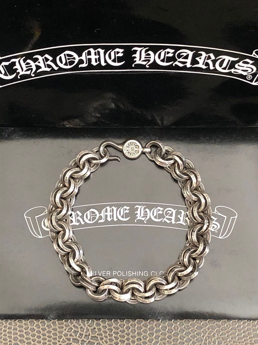 超希少 CHROME HEARTS ダブルBリングブレスレット クロムハーツ 超希少 CHROME HEARTS ダブルBリングブレスレット クロムハーツ