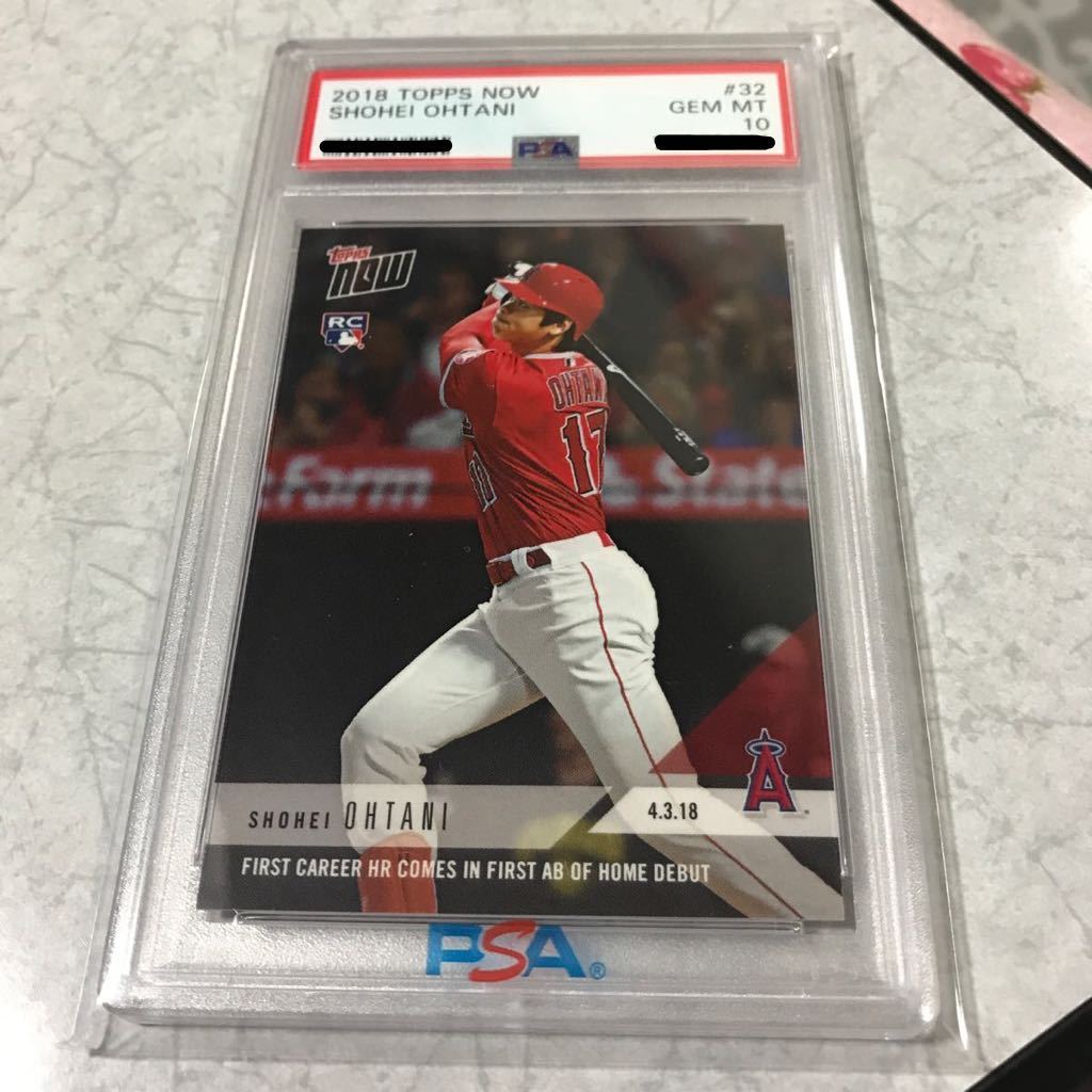 PSA 10 GEM MT 鑑定済] 大谷翔平MLB ルーキーカードRC 2018 TOPPS NOW