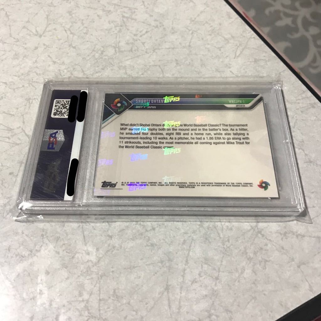 [PSA 10 GEM MT 鑑定済] 大谷翔平 SHOHEI OHTANI 2023 TOPPS NOW WBC CHAMPIONS TEAM #WBCJPN-1 リアル二刀流 侍JAPAN 優勝の瞬間 投手ver._画像3