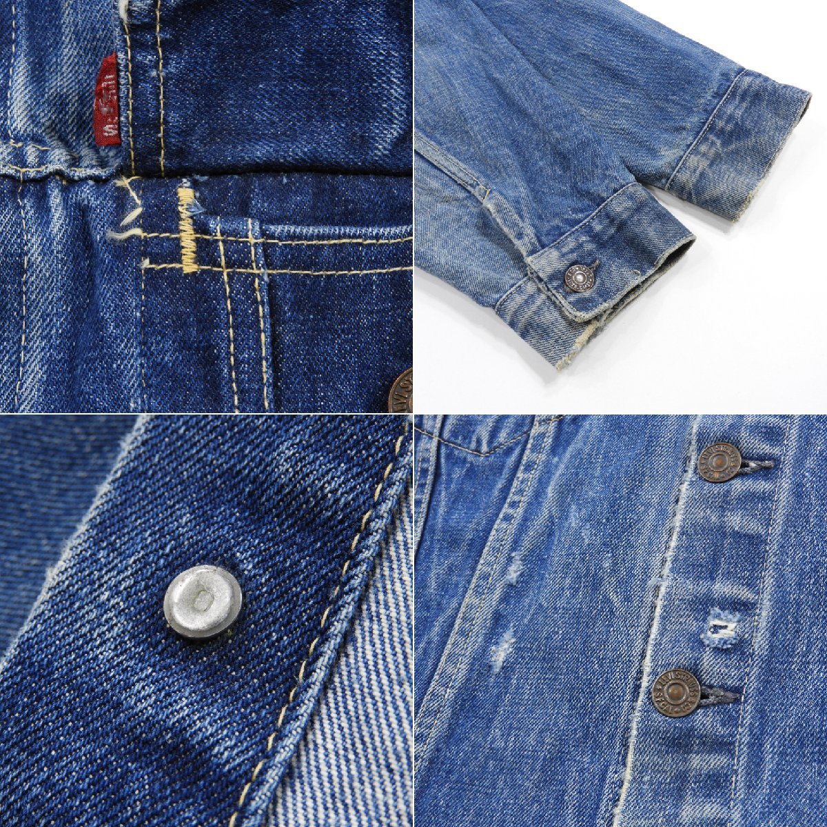 60's LEVIS リーバイス 557 3rd デニムジャケット BIGE #14631 ヴィンテージ ビンテージ アメカジ サード ビッグE Gジャン ジージャン_画像5